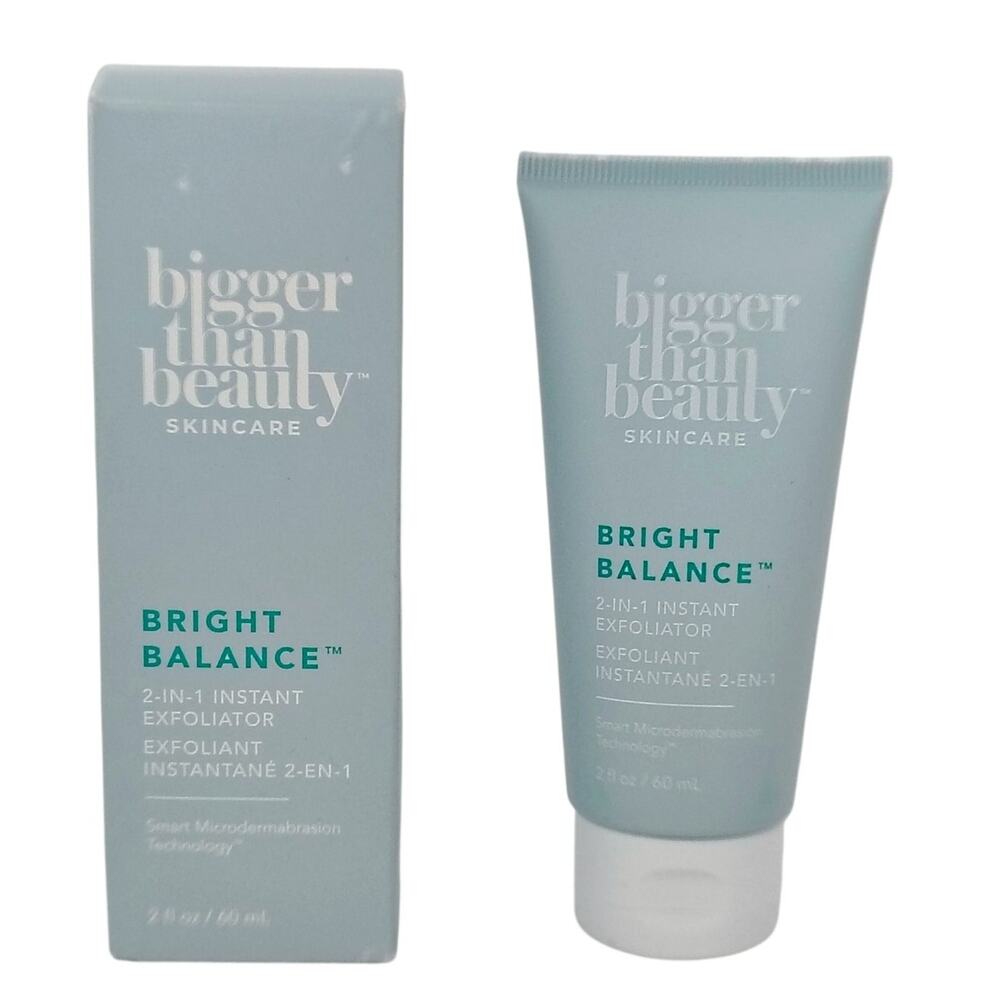Bigger Than Beauty Skincare Bright Balance 2 in 1 Instant Exfoliator 2 oz.